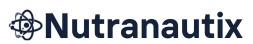 Elegant Nutranautix Logo with Atom Orbit Icon